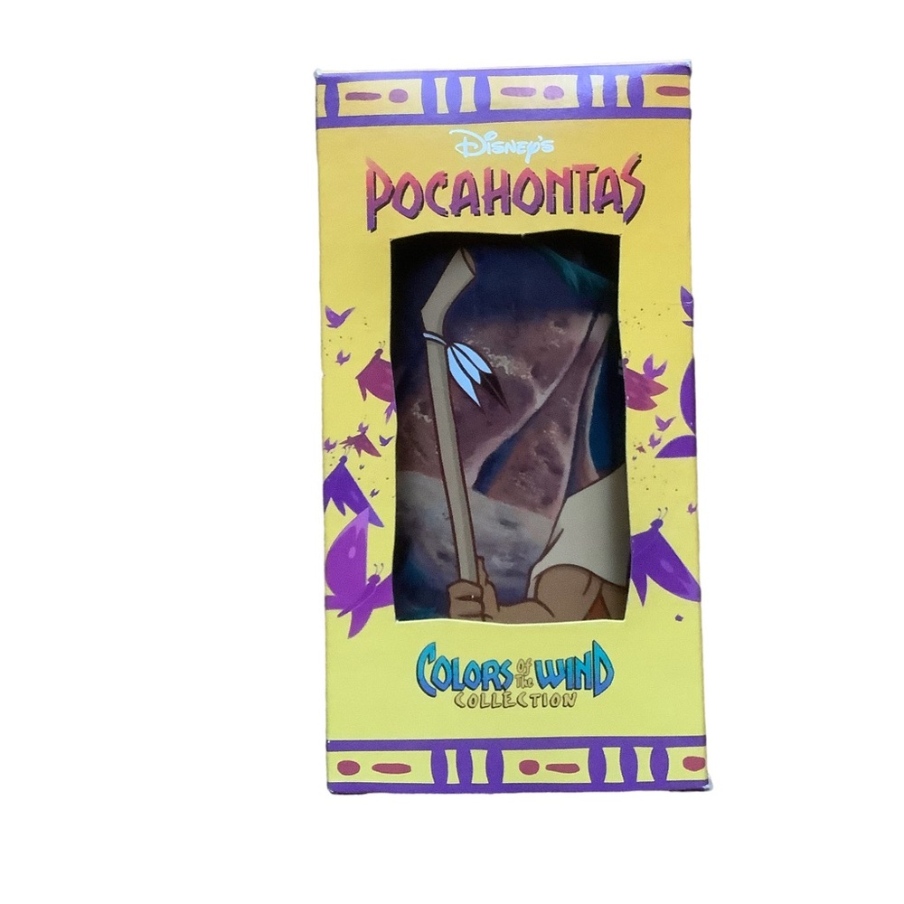 1994 vtg Disney Burger King Pocahontas colors of the wind collection cup 5.5”